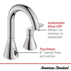 American Standard Aspirations 8 In. Wideset Double Handle High-Arc Bathroom Faucet Combo Kit With Push Drain In Polished Chrome -The Home Depot polished chrome american standard widespread bathroom faucets 7061857 002 40 1000