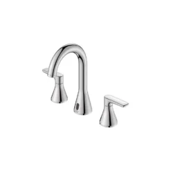 American Standard Aspirations 8 In. Wideset Double Handle High-Arc Bathroom Faucet Combo Kit With Push Drain In Polished Chrome -The Home Depot polished chrome american standard widespread bathroom faucets 7061857 002 d4 1000