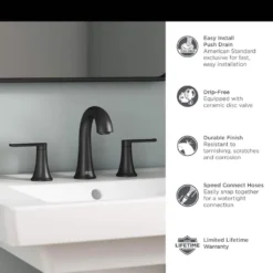 American Standard Corsham 8 In. Widespread Double Handle Bathroom Faucet In Polished Chrome -The Home Depot polished chrome american standard widespread bathroom faucets 7428801 002 40 1000