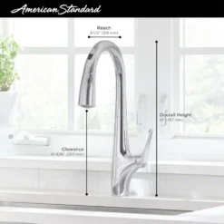 American Standard Delancey Single-Handle Bar Faucet With Pull-Down Spray In Polished Nickel -The Home Depot polished nickel american standard bar faucets 4279410 013 40 1000
