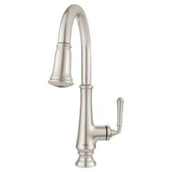 American Standard Delancey Single-Handle Pull-Down Sprayer Kitchen Faucet In Polished Nickel