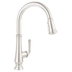 American Standard Delancey Single-Handle Pull-Down Sprayer Kitchen Faucet In Polished Nickel -The Home Depot polished nickel american standard pull down kitchen faucets 4279300 013 c3 1000