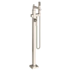 American Standard Town Square S Single-Handle Freestanding Tub Filler For Flash Rough-in Valve With Hand Shower In Polished Nickel