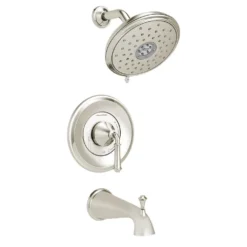 American Standard Delancey Water Saving 1-Handle Tub And Shower Trim Kit For Flash Rough-in Valves In Polished Nickel (Valve Not Included)