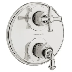 The Home Depot 27 American Standard Delancey 2-Handle Wall Mount Diverter Valve Trim Kit In Polished Nickel (Valve Not Included)