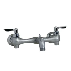 American Standard Exposed Yoke Wall-Mount 2-Handle Utility Faucet In Rough Chrome