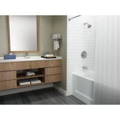 American Standard Colony Pro 4 In. Centerset Single-Handle Low-Arc 0.5 GPM Bathroom Faucet With Pop-Up Assembly In Polished Chrome -The Home Depot satin nickel american standard centerset bathroom faucets 7075055 002 a0 1000