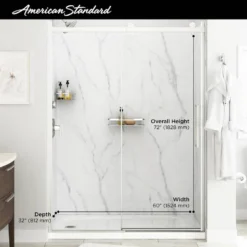 American Standard Passage 32 In. W X 72 In. H Four Piece Glue Up Laminate Alcove Shower Wall Set In Serene Marble -The Home Depot serene marble american standard alcove shower walls surrounds p2971swt 377 77 1000