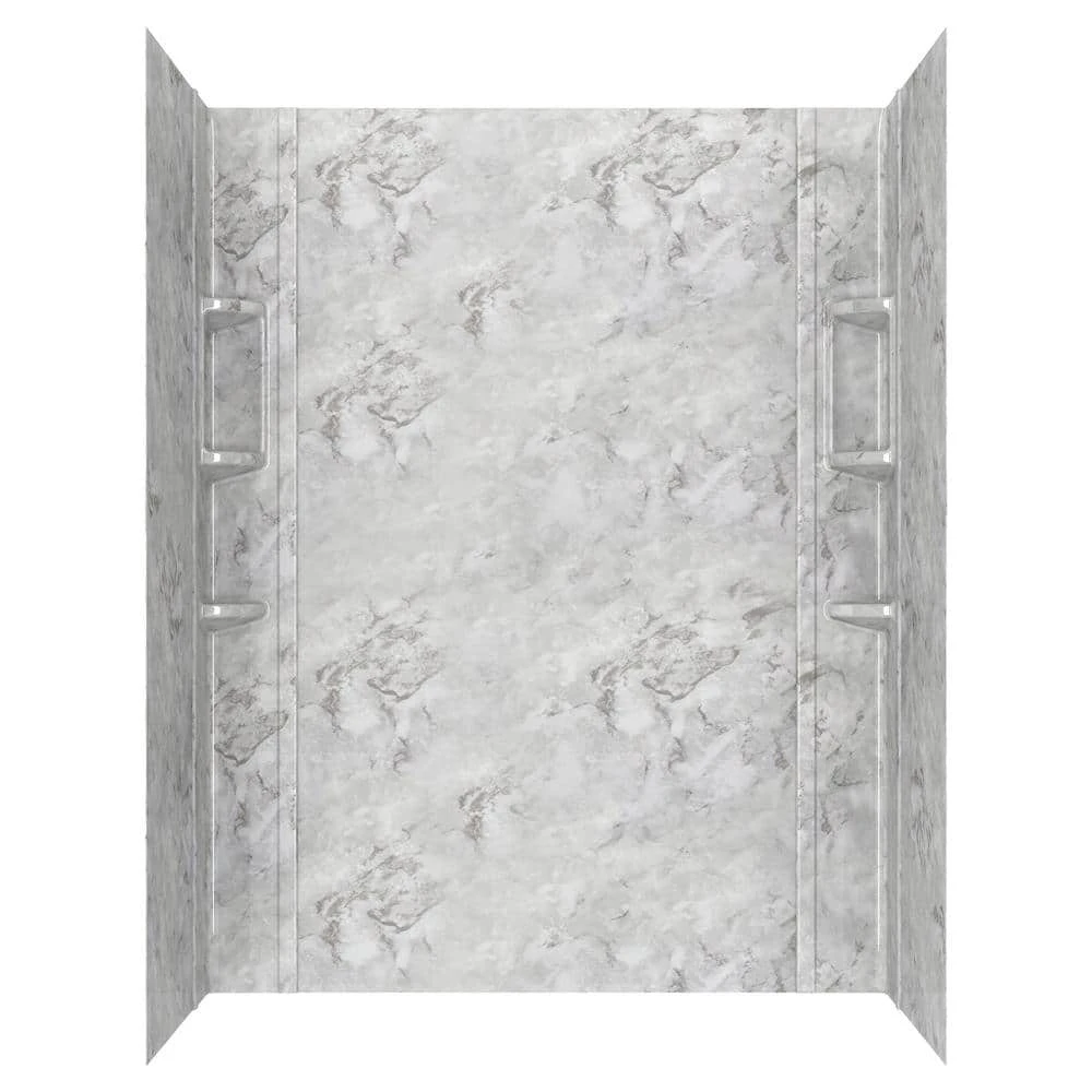 American Standard Ovation 32 In. X 60 In. X 72 In. 5-Piece Glue-Up Alcove Shower Wall Set In Silver Celestial 2 American Standard Ovation 32 In. X 60 In. X 72 In. 5-Piece Glue-Up Alcove Shower Wall Set In Silver Celestial - Image 2