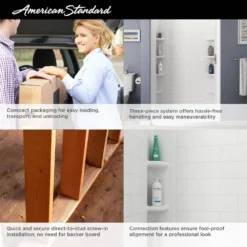 American Standard Ovation Curve 60 In. L X 30 In. W X 72 In. H Left Drain Alcove Silver Celestial Shower Stall Kit In Brushed Nickel -The Home Depot silver celestial american standard shower stalls kits 8014l2968sw366 295 76 1000