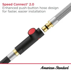 American Standard Aspirations 18 In. Touchless Pull Down Sprayer Kitchen Faucet With 360° Swivel Spout In Stainless Steel -The Home Depot stainless steel american standard pull down kitchen faucets 104880dc00 fa 1000