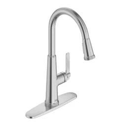 American Standard Eastcourt Single Handle Pull Down Sprayer Kitchen Faucet With Dual Spray In Stainless Steel