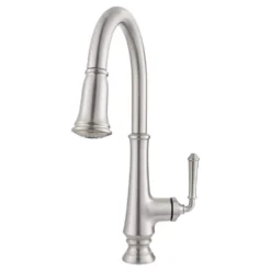 American Standard Delancey Single-Handle Pull-Down Sprayer Kitchen Faucet In Stainless Steel