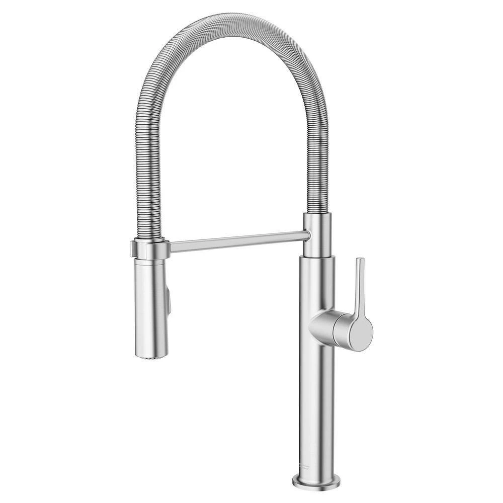 American Standard Studio S Single-Handle Pull-Down Sprayer Kitchen Faucet With Spring Spout In Stainless Steel 8 American Standard Studio S Single-Handle Pull-Down Sprayer Kitchen Faucet With Spring Spout In Stainless Steel - Image 8