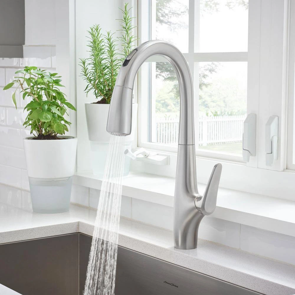 American Standard Avery Selectronic Single-Handle Pull-Down Sprayer Kitchen Faucet In Stainless Steel 5 American Standard Avery Selectronic Single-Handle Pull-Down Sprayer Kitchen Faucet In Stainless Steel - Image 5