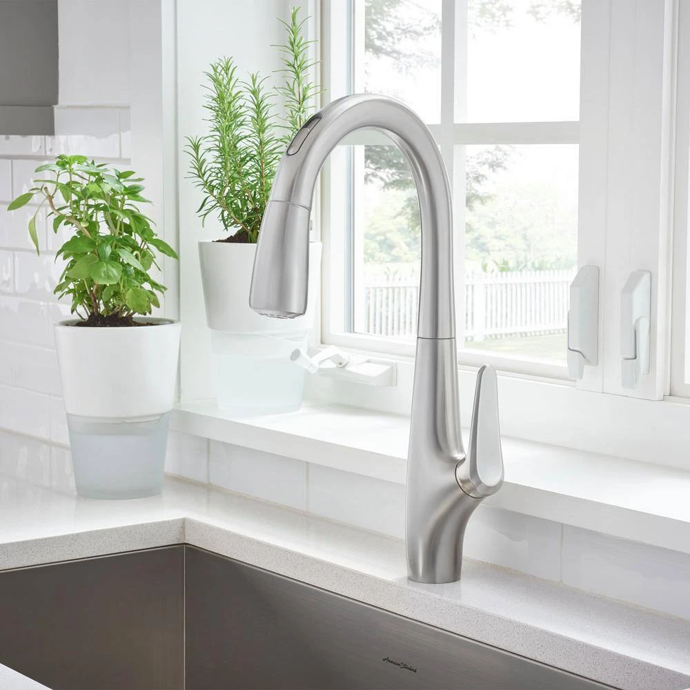 American Standard Avery Selectronic Single-Handle Pull-Down Sprayer Kitchen Faucet In Stainless Steel 2 American Standard Avery Selectronic Single-Handle Pull-Down Sprayer Kitchen Faucet In Stainless Steel - Image 2