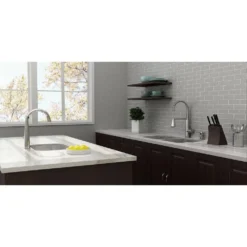 American Standard Edgewater Semi-Professional Single-Handle Pull-Down Sprayer Kitchen Faucet With SelctFlo In Stainless Steel -The Home Depot stainless steel american standard pull down kitchen faucets 4932350 075 40 1000