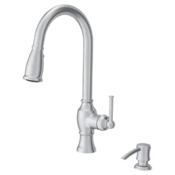 American Standard Marchand Single Handle Pull-Down Sprayer Kitchen Faucet In Stainless Steel 26 American Standard Marchand Single Handle Pull-Down Sprayer Kitchen Faucet In Stainless Steel -The Home Depot stainless steel american standard pull down kitchen faucets 7029301 075 76 1000
