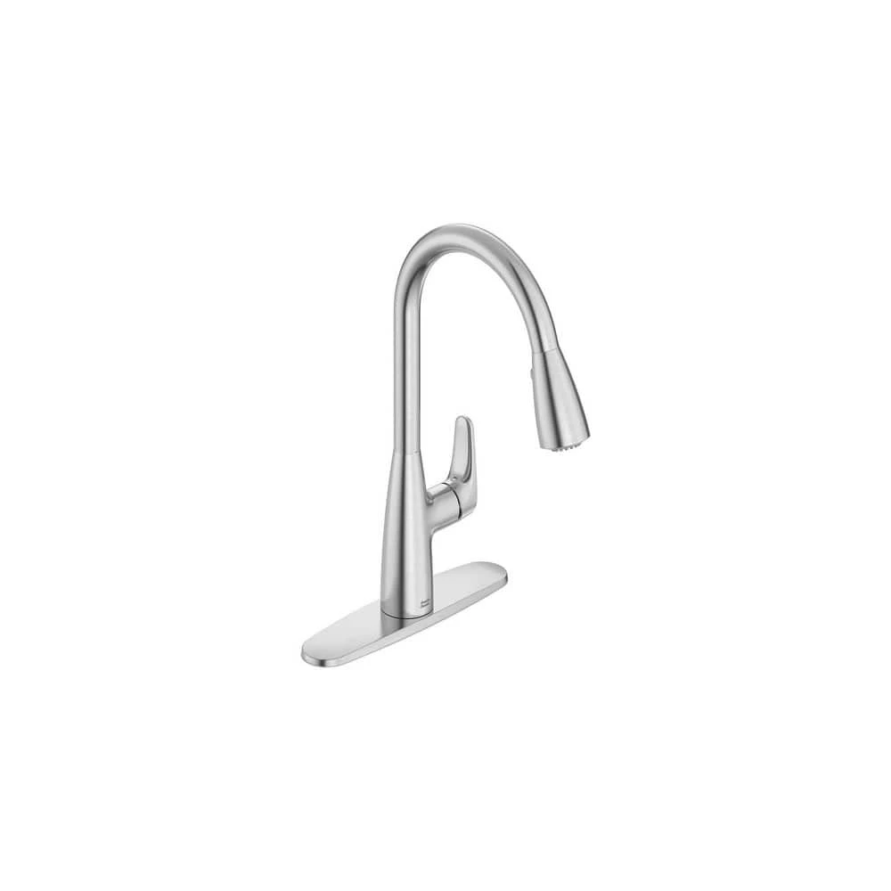 American Standard Colony Pro Single Handle Pull Down Sprayer Kitchen Faucet In Stainless Steel 1 American Standard Colony Pro Single Handle Pull Down Sprayer Kitchen Faucet In Stainless Steel