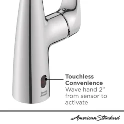 American Standard Colony Pro Touchless Single Handle Pull Down Sprayer Kitchen Faucet In Stainless Steel -The Home Depot stainless steel american standard pull down kitchen faucets 7077380 075 66 1000