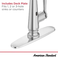 American Standard Palestra Touchless Single Handle Pull Down Sprayer Kitchen Faucet With Dual Spray In Stainless Steel 22 American Standard Palestra Touchless Single Handle Pull Down Sprayer Kitchen Faucet With Dual Spray In Stainless Steel -The Home Depot stainless steel american standard pull down kitchen faucets 7438381 075 4f 1000