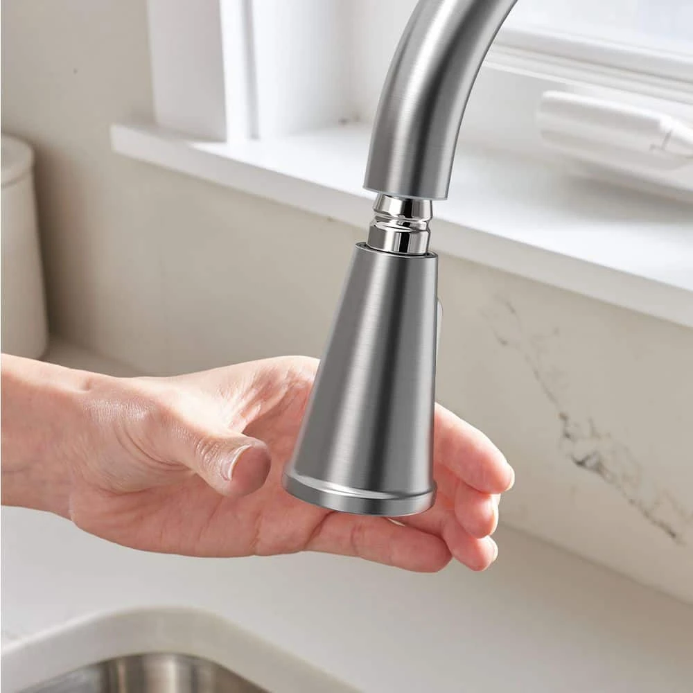 American Standard Palestra Touchless Single Handle Pull Down Sprayer Kitchen Faucet With Dual Spray In Stainless Steel 14 American Standard Palestra Touchless Single Handle Pull Down Sprayer Kitchen Faucet With Dual Spray In Stainless Steel - Image 14