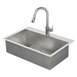 American Standard Memphis Single-Handle Pull-Down Sprayer Kitchen Faucet With 1.8 GPM In Stainless Steel -The Home Depot stainless steel american standard pull down kitchen faucets 9379310 075 40 1000