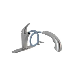 American Standard Barton Single-Handle Pull-Out Sprayer Kitchen Faucet With Soap Dispenser In Stainless Steel -The Home Depot stainless steel american standard pull out kitchen faucets 4145ssf a0 1000