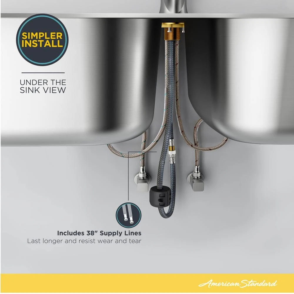 American Standard Chatfield Single-Handle Pull-Out Sprayer Kitchen Faucet In Stainless Steel 13 American Standard Chatfield Single-Handle Pull-Out Sprayer Kitchen Faucet In Stainless Steel - Image 13