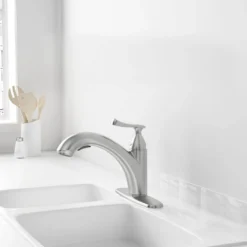 American Standard Chatfield Single-Handle Pull-Out Sprayer Kitchen Faucet In Stainless Steel 20 American Standard Chatfield Single-Handle Pull-Out Sprayer Kitchen Faucet In Stainless Steel -The Home Depot stainless steel american standard pull out kitchen faucets 7413100 075 77 1000