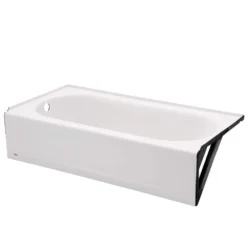 American Standard Princeton 60 In. X 30 In. Soaking Bathtub With Left Hand Drain In White -The Home Depot white american standard alcove bathtubs 2390 202 020 1f 1000