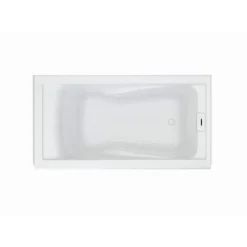 American Standard EverClean 60 In. X 32 In. Soaking Bathtub With Right Hand Drain In White -The Home Depot white american standard alcove bathtubs 2425l 102 020 40 1000