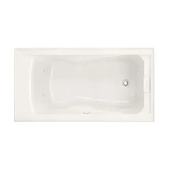 American Standard EverClean 60 In. X 32 In. Whirlpool Bathtub With Right Drain In White