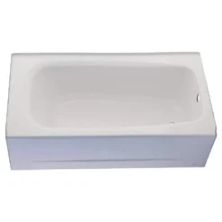 American Standard Cambridge 60 In. X 32 In. Soaking Bathtub With Left Hand Drain In White -The Home Depot white american standard alcove bathtubs 2460 002 020 44 1000