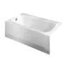 American Standard Cambridge 60 In. X 32 In. Soaking Bathtub With Left Hand Drain In White