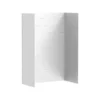 American Standard Aspirations 60 In. W X 84 In. H X 32 In. D Four Piece Glue Up Alcove Shower Wall Surround In White Subway Tile