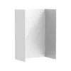 American Standard Aspirations 60 In. W X 84 In. H X 36 In. D Four Piece Glue Up Alcove Shower Wall Surround In White Subway Tile