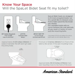 American Standard Advanced Clean AC 2.0 Slow Close SpaLet Electric Bidet Seat For Elongated Toilet In White -The Home Depot white american standard bidet toilet seats 8012a80grc 020 a0 1000