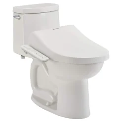American Standard Advanced Clean AC 1.0 Slow Close SpaLet Electric Bidet Seat For Elongated Toilet In White -The Home Depot white american standard bidet toilet seats 8013a80gpc 020 4f 1000