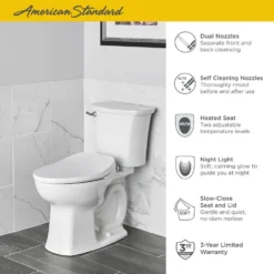 American Standard AquaWash 2.0 SpaLet Electric Bidet Seat For Elongated Toilet In White -The Home Depot white american standard bidet toilet seats 8019a60gpc 020 40 1000