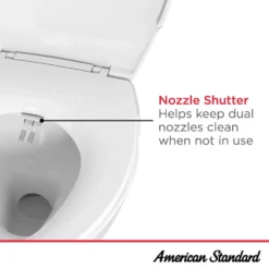 American Standard AquaWash Slim Non-Electric Slow Close Bidet Seat For Elongated Toilets In White -The Home Depot white american standard bidet toilet seats 8033a65g 020 76 1000