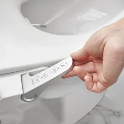 American Standard AquaWash Slim Non-Electric Slow Close Bidet Seat For Elongated Toilets In White -The Home Depot white american standard bidet toilet seats 8033a65g 020 c3 1000