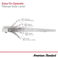 American Standard AquaWash Slim Non-Electric Slow Close Bidet Seat For Elongated Toilets In White -The Home Depot white american standard bidet toilet seats 8033a65g 020 fa 1000