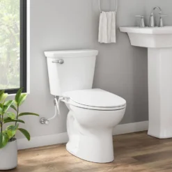 American Standard AquaWash Essentials Non-Electric Bidet Seat For Elongated Toilets In White -The Home Depot white american standard bidet toilet seats 8043a60g 020 1f 1000