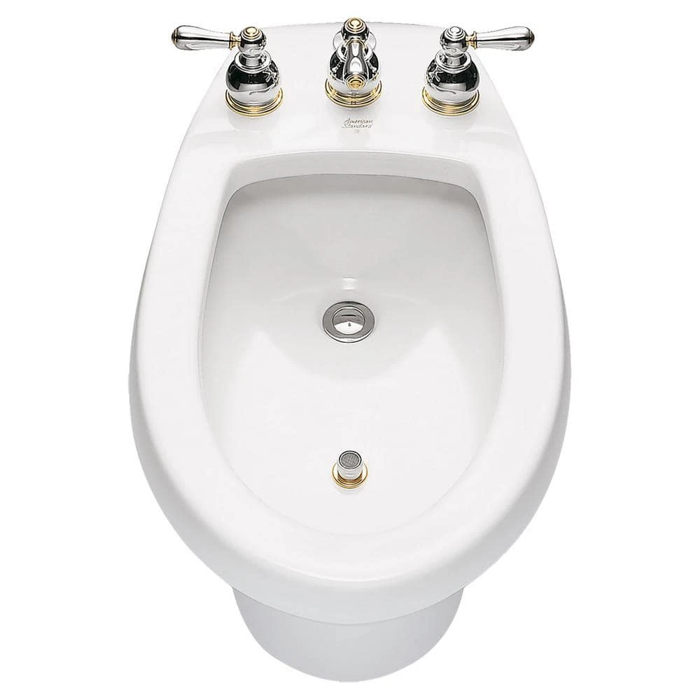 American Standard Cadet Round Bidet In White For Deck Mounted Fitting 2 American Standard Cadet Round Bidet In White For Deck Mounted Fitting - Image 2
