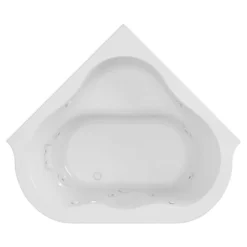 American Standard EverClean 77 In. Acrylic Corner Drop-in Whirlpool Bathtub In White -The Home Depot white american standard corner bathtubs 6060lce 020 a0 1000