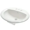 American Standard Aqualyn Self-Rimming Drop-In Bathroom Sink In White