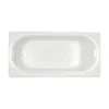 American Standard Princeton 60 In. X 34 In. Rectangular Soaking Bathtub With Left Hand Drain In White