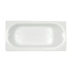 American Standard Princeton 60 In. X 34 In. Rectangular Soaking Bathtub With Left Hand Drain In White