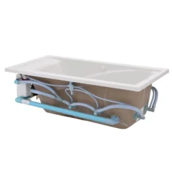 American Standard EverClean 60 In. X 32 In. Reversible Drain Whirlpool Tub In White -The Home Depot white american standard drop in tubs 2422lc 020 1f 1000